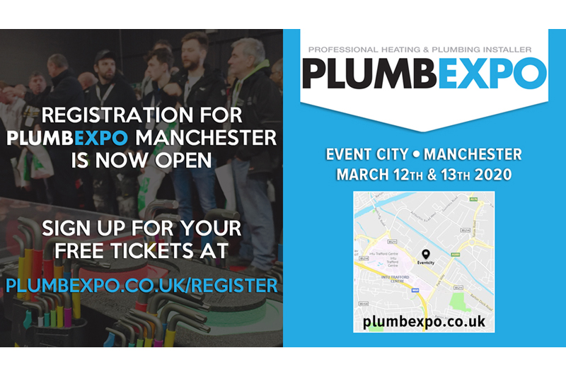 Registration is open for PLUMBEXPO 2020 in Manchester!