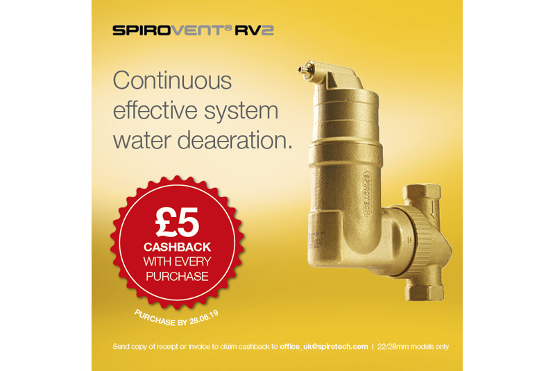 Spirotech introduces SpiroVent RV2 cashback