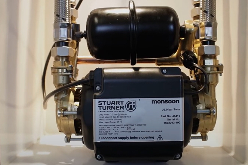 WATCH: Stuart Turner Monsoon Standard Twin pump installation guide