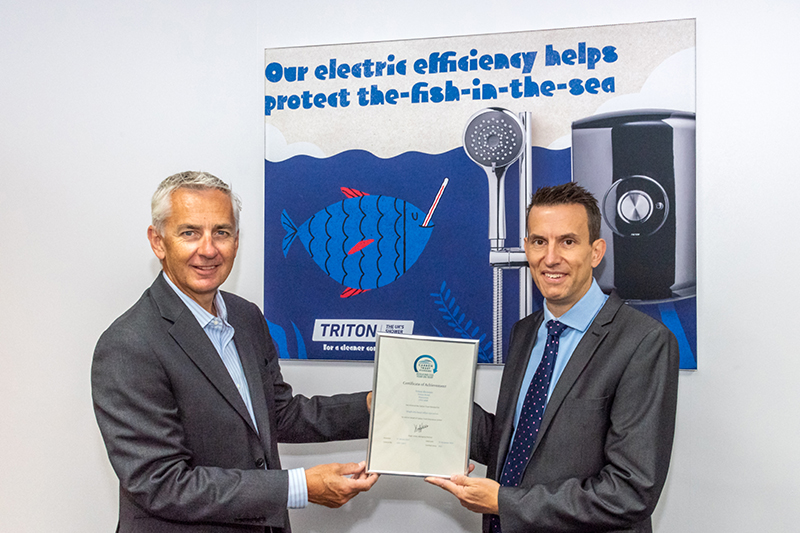 Triton Showers achieves the Carbon Trust Standard for Carbon