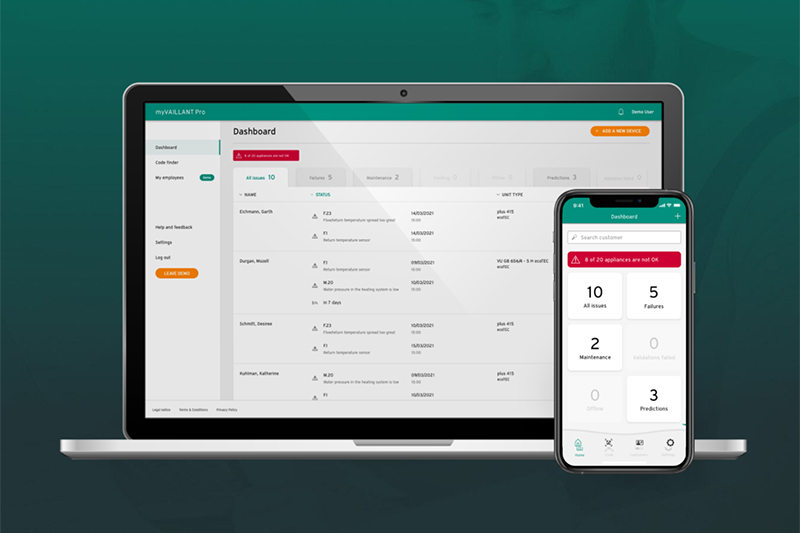 Extended free trial period available for the new myVAILLANT Pro app