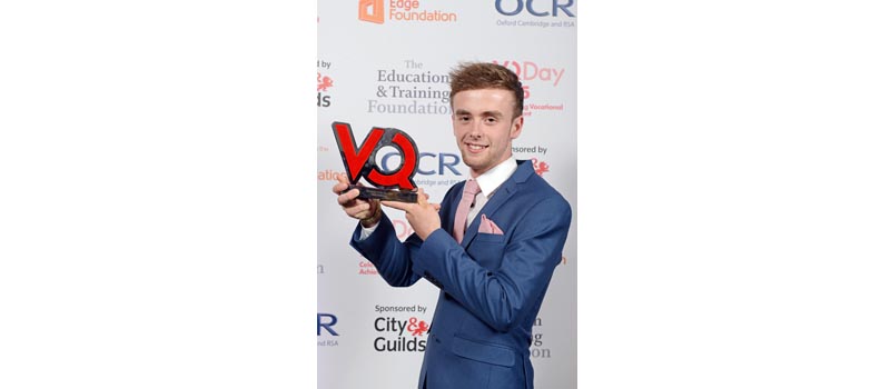 Josh Ellis wins VQ Learner of the Year Award 2015